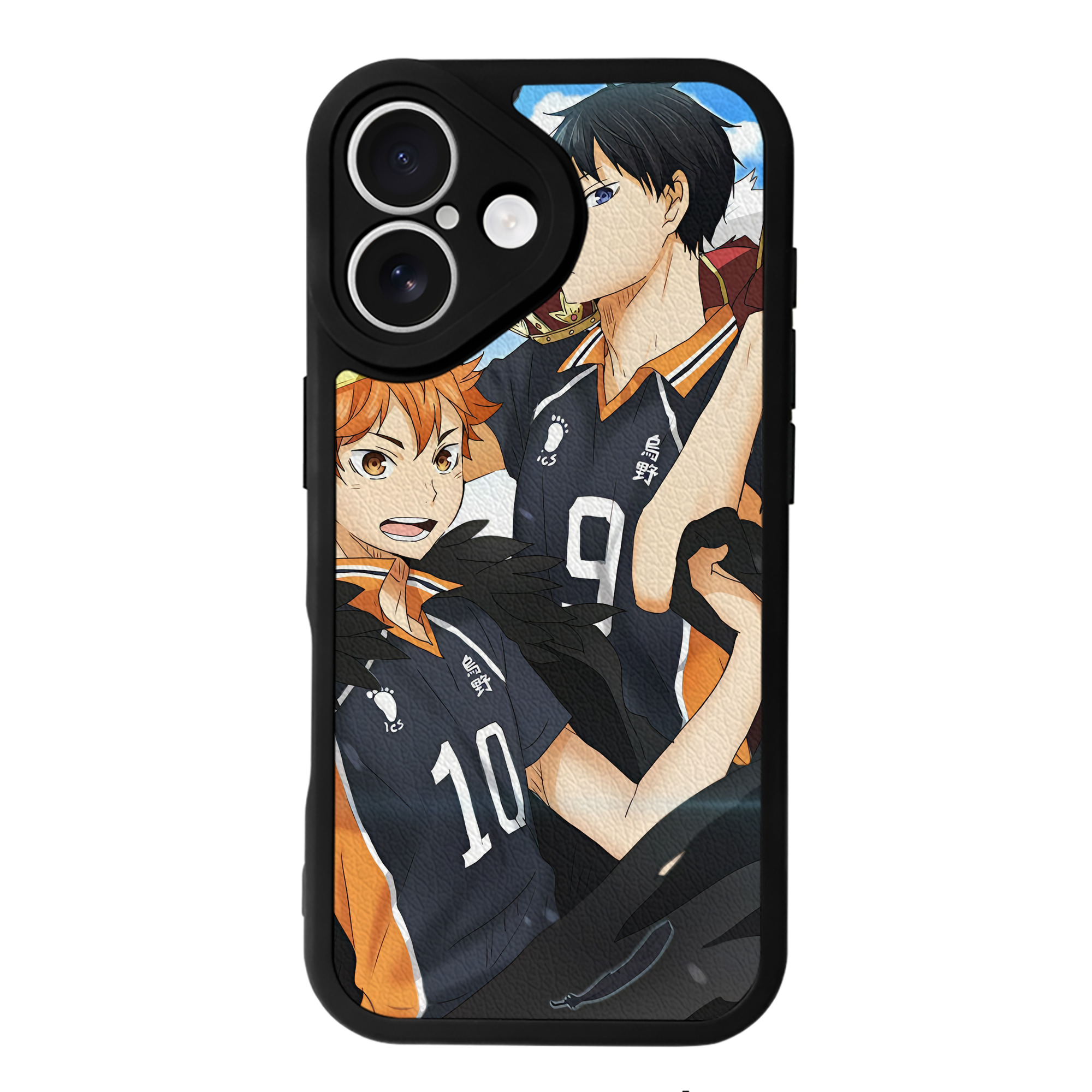（画像用） ハイキュー!! Haikyu!! 【iPhone 16シリーズ対応】シリコンスマホケース（レザー調） 材質：シリコン